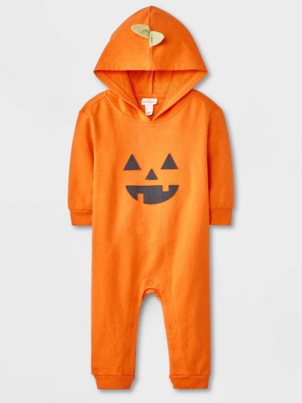 💚🎃 NWT Pumpkin Hooded Romper - Cat & Jack - 6-9 Months 🎃💚
